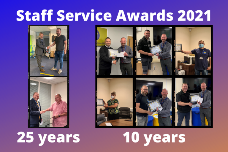 Staff service awards 2021